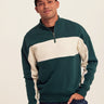 Angus CVC Fleece Colorblock Half Zip Threads 4 Thought 