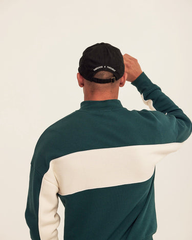 Angus CVC Fleece Colorblock Half Zip Threads 4 Thought 