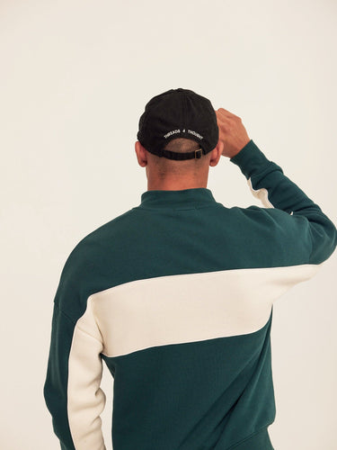Angus CVC Fleece Colorblock Half Zip Threads 4 Thought 