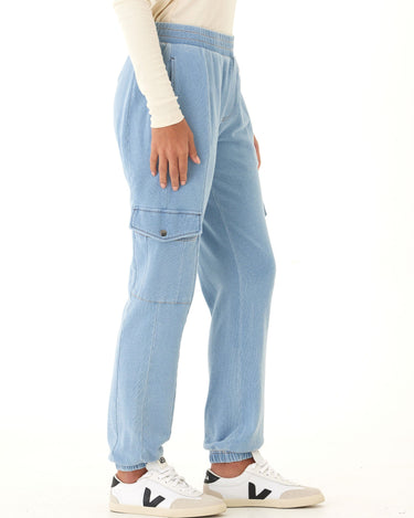 Daphnie Denim Terry Cargo Jogger Threads 4 Thought 