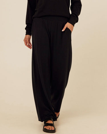 Esmeralda Feather Fleece Wide Leg Pant Womens Bottoms Sweatpants Threads 4 Thought 