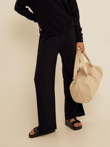 Esmeralda Feather Fleece Wide Leg Pant Womens Bottoms Sweatpants Threads 4 Thought 