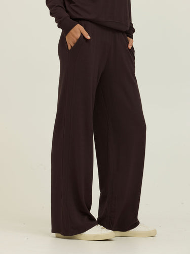 Esmeralda Feather Fleece Wide Leg Pant Womens Bottoms Sweatpants Threads 4 Thought 