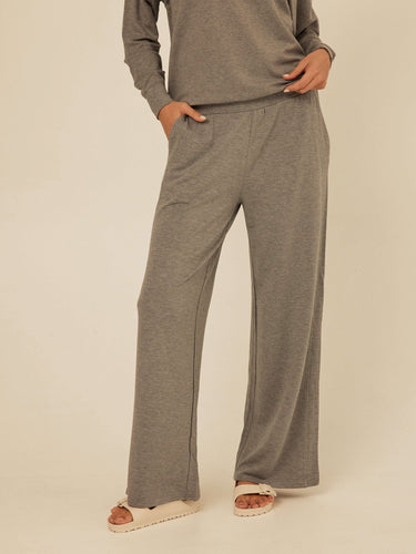 Esmeralda Feather Fleece Wide Leg Pant Womens Bottoms Sweatpants Threads 4 Thought 