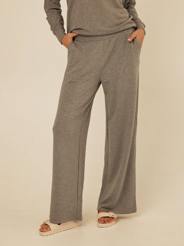 Esmeralda Feather Fleece Wide Leg Pant Womens Bottoms Sweatpants Threads 4 Thought 