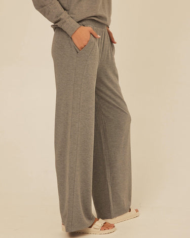 Esmeralda Feather Fleece Wide Leg Pant Womens Bottoms Sweatpants Threads 4 Thought 
