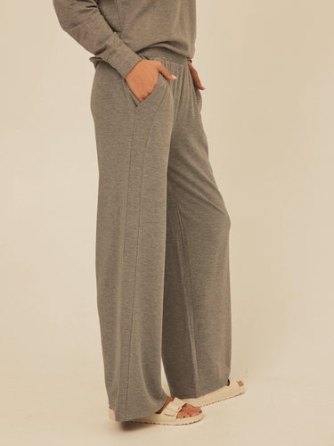 Esmeralda Feather Fleece Wide Leg Pant Womens Bottoms Sweatpants Threads 4 Thought 
