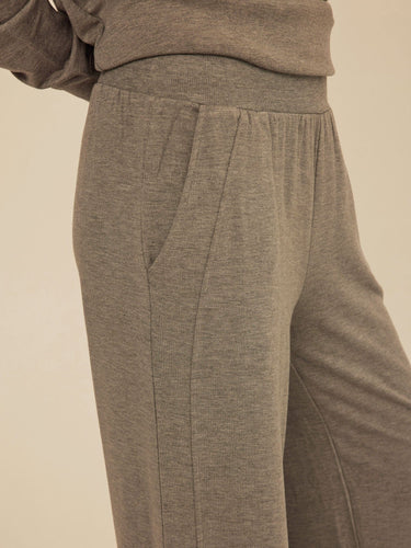 Esmeralda Feather Fleece Wide Leg Pant Womens Bottoms Sweatpants Threads 4 Thought 