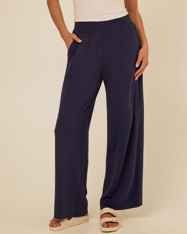 Esmeralda Feather Fleece Wide Leg Pant Threads 4 Thought 