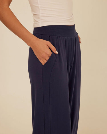 Esmeralda Feather Fleece Wide Leg Pant Threads 4 Thought 