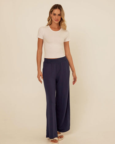 Esmeralda Feather Fleece Wide Leg Pant Threads 4 Thought 