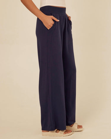 Esmeralda Feather Fleece Wide Leg Pant Threads 4 Thought 