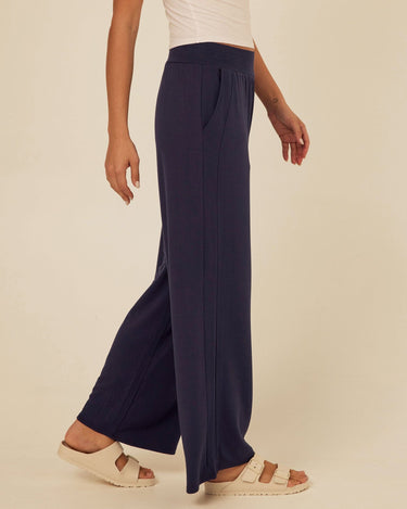 Esmeralda Feather Fleece Wide Leg Pant Threads 4 Thought 
