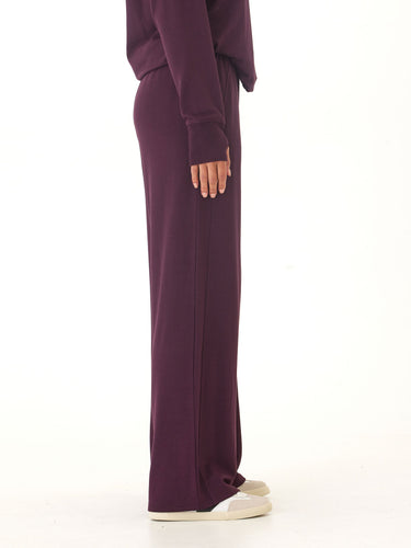 Esmeralda Feather Fleece Wide Leg Pant Threads 4 Thought 