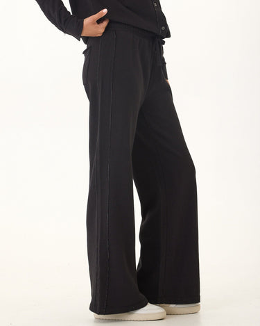 Latricia Cotton Blend Terry Wide Leg Pant Womens Bottoms Sweatpants Threads 4 Thought 