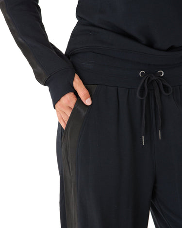 Diane Feather Fleece Satin Trim Detail Pant Threads 4 Thought 