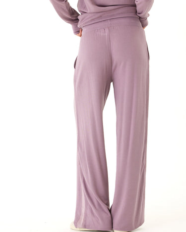 Diane Feather Fleece Satin Trim Detail Pant Womens Bottoms Sweatpants Threads 4 Thought 