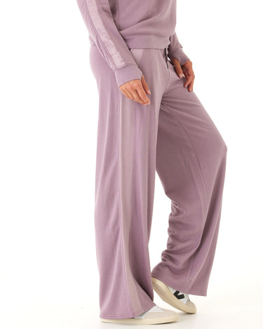 Diane Feather Fleece Satin Trim Detail Pant Womens Bottoms Sweatpants Threads 4 Thought 