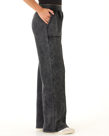 Hester Mineral Wash Terry Wide Leg Pant Womens Bottoms Sweatpants Threads 4 Thought 