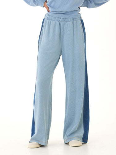 Dorothy Denim Terry Contrast Panel Pant Threads 4 Thought