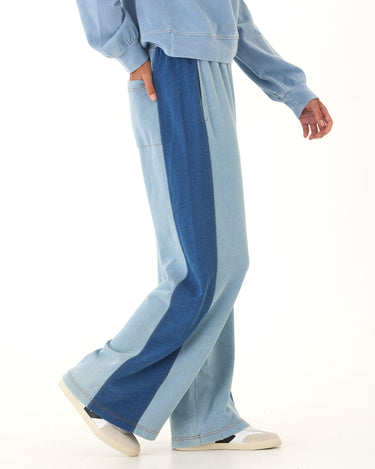 Dorothy Denim Terry Contrast Panel Pant Threads 4 Thought 