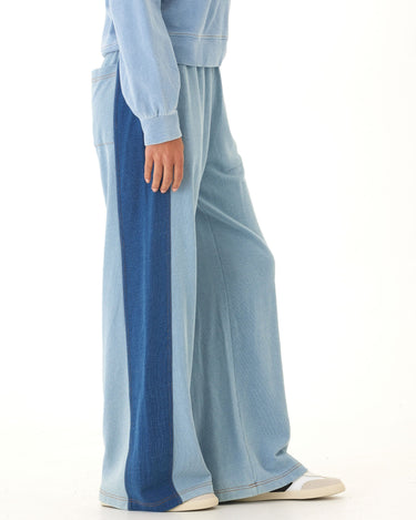 Dorothy Denim Terry Contrast Panel Pant Threads 4 Thought 