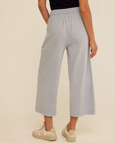 Alva Mineral Wash Eco Jersey Wide Leg Capri Pant Threads 4 Thought 