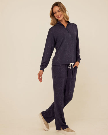 Theresa Spray Wash Modal Terry Straight Leg Pant Womens Bottoms Sweatpants Threads 4 Thought 