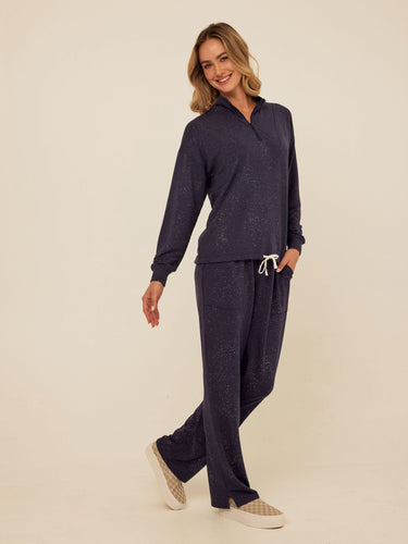 Theresa Spray Wash Modal Terry Straight Leg Pant Womens Bottoms Sweatpants Threads 4 Thought 