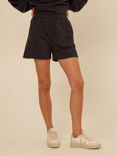 Chantel Mineral Wash Fleece Short Womens Bottoms Shorts Threads 4 Thought 