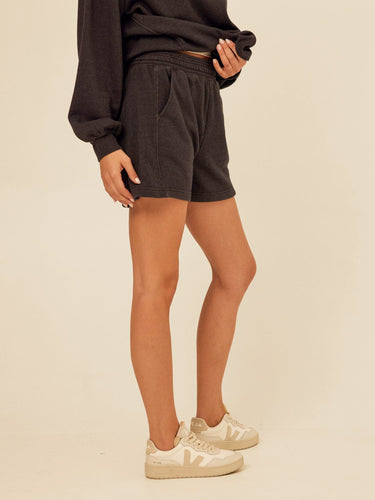 Chantel Mineral Wash Fleece Short Womens Bottoms Shorts Threads 4 Thought 