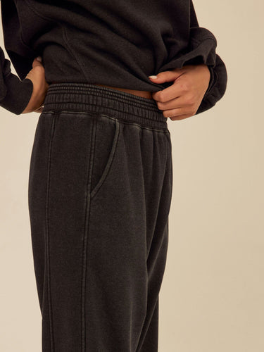 Chantel Mineral Wash Fleece Pant Womens Bottoms Sweatpants Threads 4 Thought 