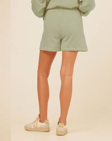 Chantel Mineral Wash Fleece Short Womens Bottoms Shorts Threads 4 Thought 
