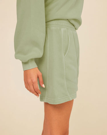 Chantel Mineral Wash Fleece Short Womens Bottoms Shorts Threads 4 Thought 