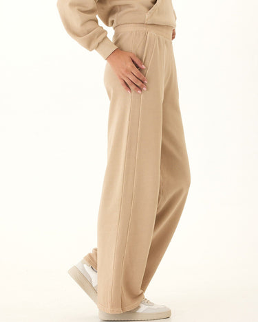 Esmeralda Mineral Wash Cotton Terry Wide Leg Pant Womens Bottoms Sweatpants Threads 4 Thought 