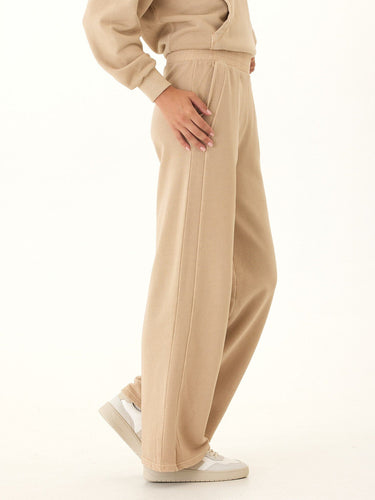 Esmeralda Mineral Wash Cotton Terry Wide Leg Pant Womens Bottoms Sweatpants Threads 4 Thought 
