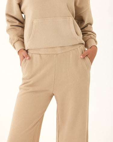 Esmeralda Mineral Wash Cotton Terry Wide Leg Pant Womens Bottoms Sweatpants Threads 4 Thought 