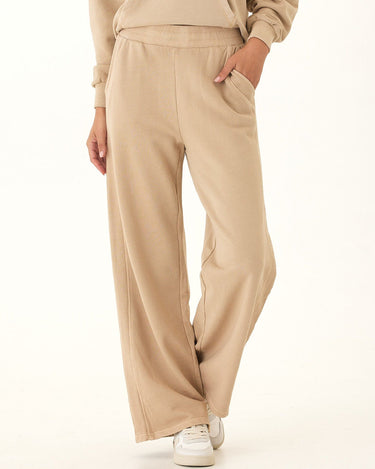 Esmeralda Mineral Wash Cotton Terry Wide Leg Pant Womens Bottoms Sweatpants Threads 4 Thought 
