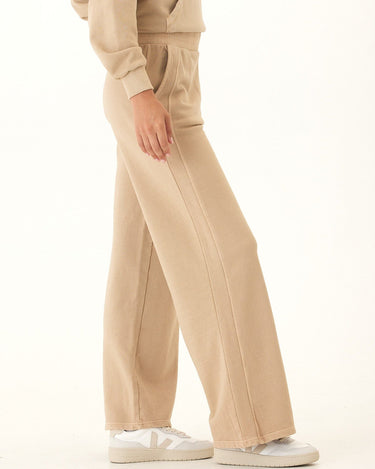 Esmeralda Mineral Wash Cotton Terry Wide Leg Pant Womens Bottoms Sweatpants Threads 4 Thought 