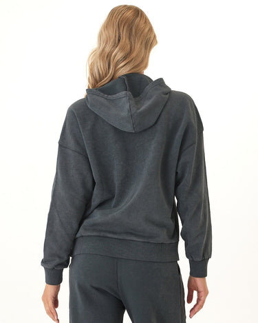 Tanya Mineral Wash Cotton Terry Pullover Hoodie Womens Outerwear Sweatshirt Threads 4 Thought 