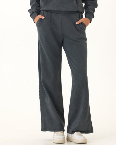 Esmeralda Mineral Wash Cotton Terry Wide Leg Pant Womens Bottoms Sweatpants Threads 4 Thought 