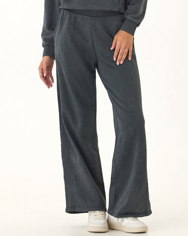 Esmeralda Mineral Wash Cotton Terry Wide Leg Pant Womens Bottoms Sweatpants Threads 4 Thought 