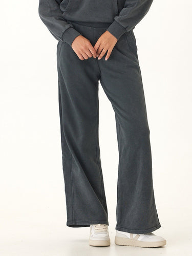 Esmeralda Mineral Wash Cotton Terry Wide Leg Pant Womens Bottoms Sweatpants Threads 4 Thought 