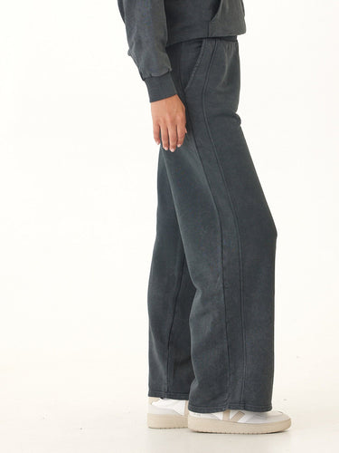 Esmeralda Mineral Wash Cotton Terry Wide Leg Pant Womens Bottoms Sweatpants Threads 4 Thought 