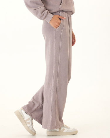 Esmeralda Mineral Wash Cotton Terry Wide Leg Pant Womens Bottoms Sweatpants Threads 4 Thought 
