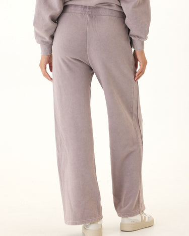 Esmeralda Mineral Wash Cotton Terry Wide Leg Pant Womens Bottoms Sweatpants Threads 4 Thought 