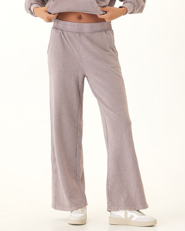 Esmeralda Mineral Wash Cotton Terry Wide Leg Pant Womens Bottoms Sweatpants Threads 4 Thought 