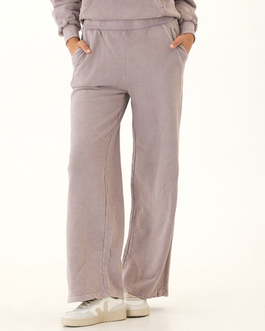 Esmeralda Mineral Wash Cotton Terry Wide Leg Pant Womens Bottoms Sweatpants Threads 4 Thought 