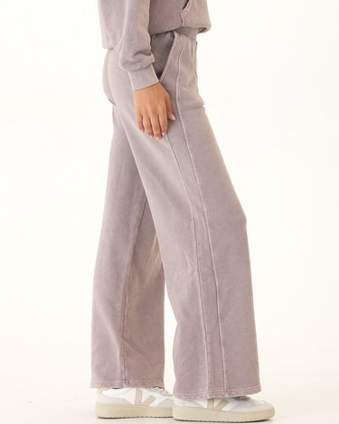 Esmeralda Mineral Wash Cotton Terry Wide Leg Pant Womens Bottoms Sweatpants Threads 4 Thought 