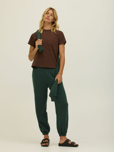 Jayla Triblend Fleece Relaxed Fit Jogger Womens Bottoms Sweatpants Threads 4 Thought 